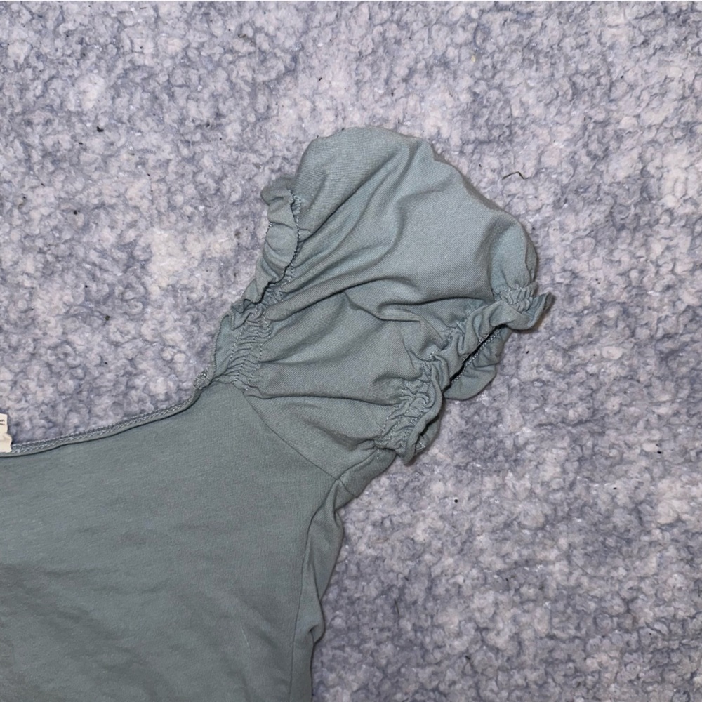 Garage Sage Green Synched Crop Top - Size XS - Picture 4 of 5